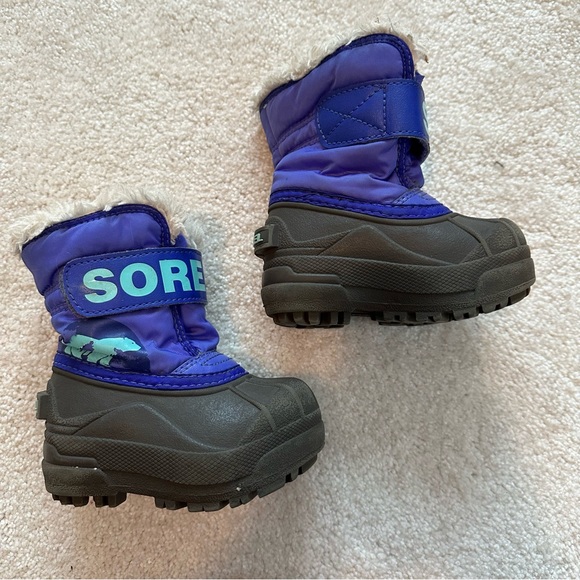 Sorel youth snow commander winter boots size 5 - Picture 1 of 5